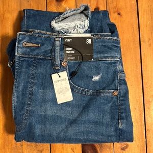 NWT Express Jeans.  8 regular curvy. Never worn.